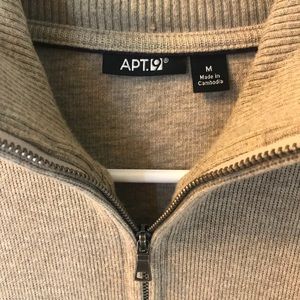 Men’s apt 9 zip up turtle neck Size Medium